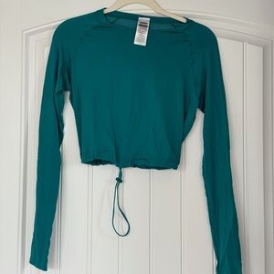 gymshark sweat seamless long sleeve crop top